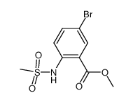 methyl 5-bromo-2-[(methylsulfonyl)amino]benzoate结构式
