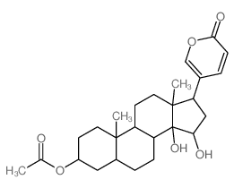 Bufa-20,22-dienolide,3-(acetyloxy)-14,15-dihydroxy-, (3b,5b,15a)- picture
