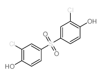 2-chloro-4-(3-chloro-4-hydroxy-phenyl)sulfonyl-phenol Structure