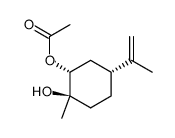 (+)-1-Hydroxy-neo-dihydrocarveyl-acetat Structure