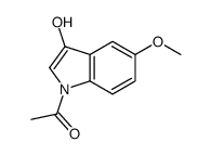 1-(3-hydroxy-5-methoxyindol-1-yl)ethanone结构式