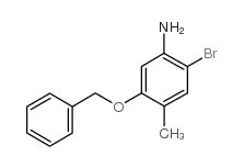 5-(BENZYLOXY)-2-BROMO-4-METHYLANILINE structure