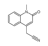 (1-methyl-2-oxo-1,2-dihydro-[4]quinolyl)-acetonitrile结构式