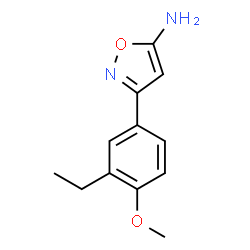 5-Isoxazolamine,3-(3-ethyl-4-methoxyphenyl)-(9CI) structure