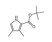 3,4-dimethyl-1H-pyrrole-2-carbonic acid tert-butyl ester结构式
