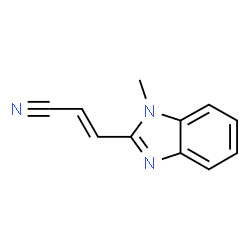 2-Propenenitrile,3-(1-methyl-1H-benzimidazol-2-yl)-(9CI) picture