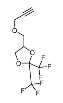 4-(prop-2-ynoxymethyl)-2,2-bis(trifluoromethyl)-1,3-dioxolane Structure