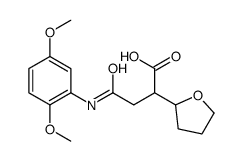 4-(2,5-dimethoxyanilino)-4-oxo-2-(oxolan-2-yl)butanoic acid Structure