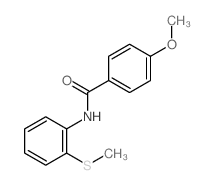 4-methoxy-N-(2-methylsulfanylphenyl)benzamide结构式