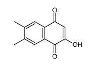 1,4-Naphthalenedione, 2-hydroxy-6,7-dimethyl- (9CI)结构式