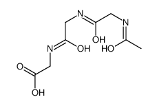 2-[[2-[(2-acetamidoacetyl)amino]acetyl]amino]acetic acid Structure