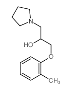 1-(2-methylphenoxy)-3-pyrrolidin-1-yl-propan-2-ol结构式