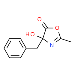5(4H)-Oxazolone,4-hydroxy-2-methyl-4-(phenylmethyl)- Structure