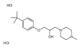 1-(4-tert-butylphenoxy)-3-(4-methylpiperazin-1-yl)propan-2-ol,dihydrochloride Structure