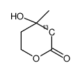 4-hydroxy-4-methyloxan-2-one Structure