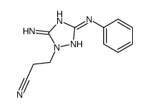 3-(5-amino-3-anilino-1,2,4-triazol-1-yl)propanenitrile结构式