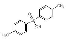 bis(4-methylphenyl)stibinic acid structure