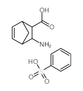 6-aminobicyclo[2.2.1]hept-2-ene-5-carboxylic acid; benzenesulfonic acid Structure