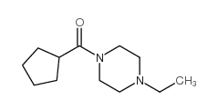 Piperazine, 1-(cyclopentylcarbonyl)-4-ethyl- (9CI)结构式