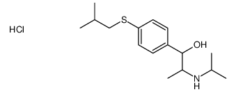1-[4-(2-methylpropylsulfanyl)phenyl]-2-(propan-2-ylamino)propan-1-ol,hydrochloride结构式