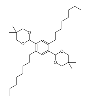 2-[4-(5,5-dimethyl-1,3-dioxan-2-yl)-2,5-dioctylphenyl]-5,5-dimethyl-1,3-dioxane结构式