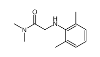 N-(2,6-dimethyl-phenyl)-glycine dimethylamide结构式