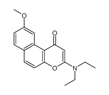 3-(diethylamino)-9-methoxybenzo[f]chromen-1-one结构式