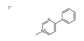 1-methyl-4-phenylpyrimidin-1-ium,iodide Structure