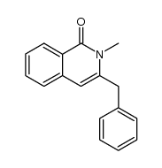 2-methyl-3-benzyl-1-isoquinolone结构式