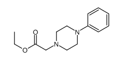 1-Piperazineacetic acid, 4-phenyl-, ethyl ester结构式