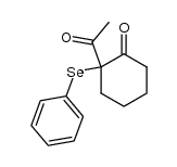 2-Acetyl-2-phenylselenocyclohexanon Structure
