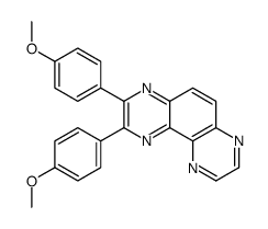 2,3-bis(4-methoxyphenyl)pyrazino[2,3-f]quinoxaline Structure
