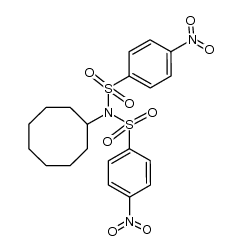 N-cyclooctyl-4-nitro-N-((4-nitrophenyl)sulfonyl)benzenesulfonamide结构式