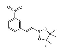3-nitro-trans-beta-styrylboronic acid pinacol ester Structure