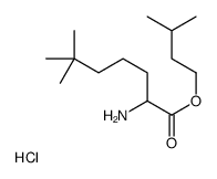 [6,6-dimethyl-1-(3-methylbutoxy)-1-oxoheptan-2-yl]azanium,chloride Structure