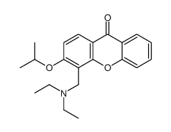 4-(Diethylamino)methyl-3-isopropoxy-9H-xanthen-9-one结构式