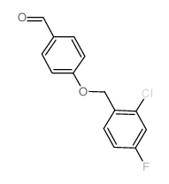 4-[(2-CHLORO-4-FLUOROBENZYL)OXY]BENZALDEHYDE Structure