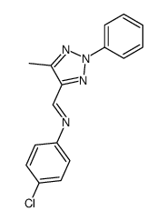 4-chloro-N-(5-methyl-2-phenyl-2H-[1,2,3]triazol-4-ylmethylene)-aniline结构式