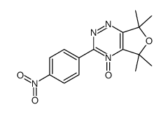 5,5,7,7-tetramethyl-3-(4-nitrophenyl)-4-oxidofuro[3,4-e][1,2,4]triazin-4-ium结构式