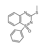 3-methylsulfanyl-1-phenyl-1λ4-benzo[1,2,4]thiadiazine 1-oxide Structure