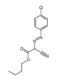 butyl 2-[(4-chlorophenyl)diazenyl]-2-cyanoacetate Structure
