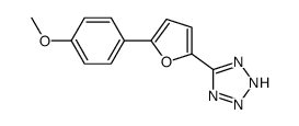 5-[5-(4-methoxyphenyl)furan-2-yl]-2H-tetrazole结构式