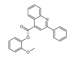 2-PHENYL-QUINOLINE-4-CARBOXYLIC ACID 2-METHOXY-PHENYL ESTER结构式