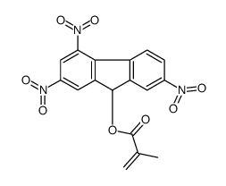 (2,4,7-trinitro-9H-fluoren-9-yl) 2-methylprop-2-enoate Structure