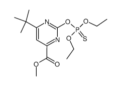 6-tert-butyl-2-diethoxythiophosphoryloxy-pyrimidine-4-carboxylic acid methyl ester Structure