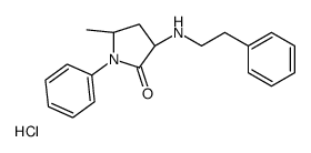 (3S,5R)-5-methyl-1-phenyl-3-(2-phenylethylamino)pyrrolidin-2-one,hydrochloride结构式