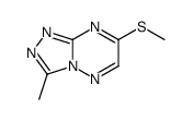 3-methyl-7-methylsulfanyl-[1,2,4]triazolo[4,3-b][1,2,4]triazine结构式