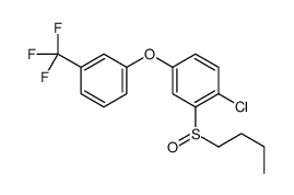 2-butylsulfinyl-1-chloro-4-[3-(trifluoromethyl)phenoxy]benzene Structure