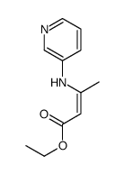 ethyl 3-(pyridin-3-ylamino)but-2-enoate结构式