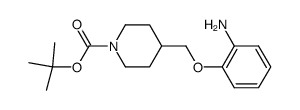 1-(tert-butoxycarbonyl)-4-(2-aminophenoxymethyl)piperidine结构式